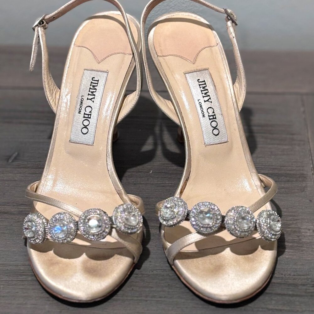 Jimmy Choo Pavel Crystal Sandals